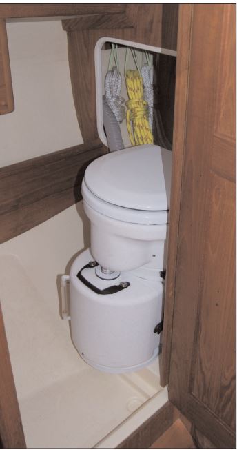 installing Air head toilet in a Flicka Nina