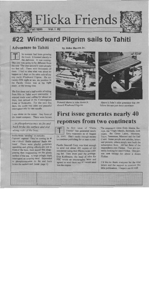 Cover of Fall 1995, Vol 1, #2, edited by Dennis Pratt