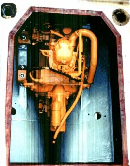 AFRICAN MOON’s Bright Yellow 6 HP Farymann Diesel Engine