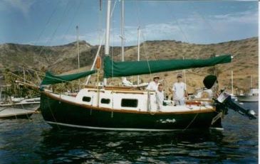 Dave Kenyon’s Flicka s/v Q.E.D. and family in the Channel Islands off the southern California coast