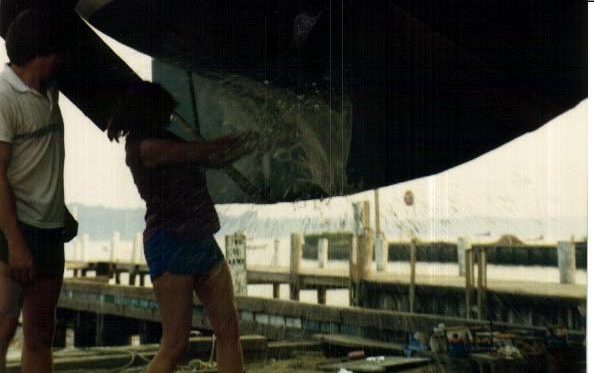 Champagne – Well, there’s nothing left to do now except hope that the newly-christened QED floats!