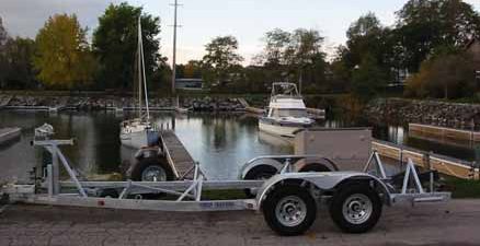 The new Triad Trailer at Sutton’s Bay Marina
