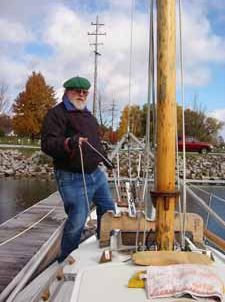 Getting the Mast Down — Flicka Friends, Fall 2003