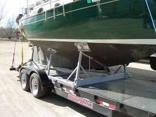 The custom cradle built for s/y HAPPY LITTLE GIRLS 2