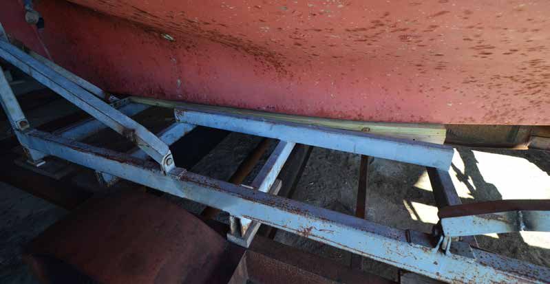 The arms were shortened and modified to fit the hull of a Flicka