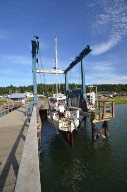 While any boat owner is nervous about having the sailboat up in the air, they made this process look simple and routine